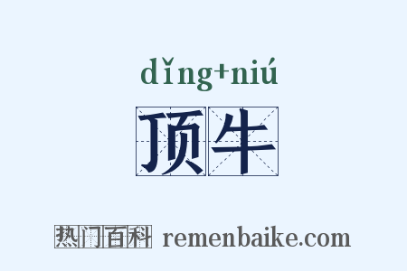 顶牛是什么意思的图片